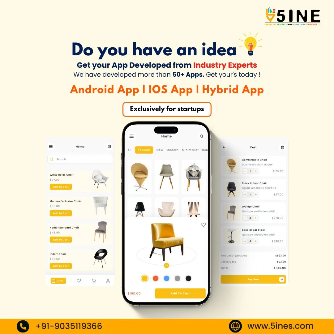 Custom app development company in Bangalore promotional image.