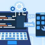 Team working on cross-platform app at app development company in Whitefield
