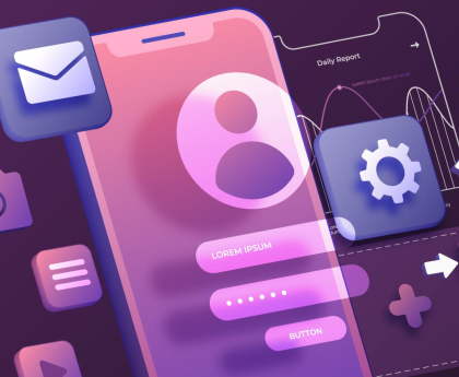 Mobile interface design by 5ine Web Solution – leading app development company in Bangalore