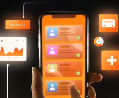 Mobile UI illustration by app development company in Bangalore.