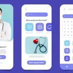 Health management app development company in Bangalore team on-screen meeting.