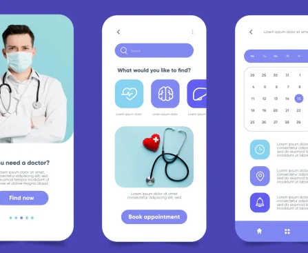 Health management app development company in Bangalore team on-screen meeting.