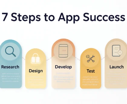 7 steps to app success process by app development company in Bengaluru