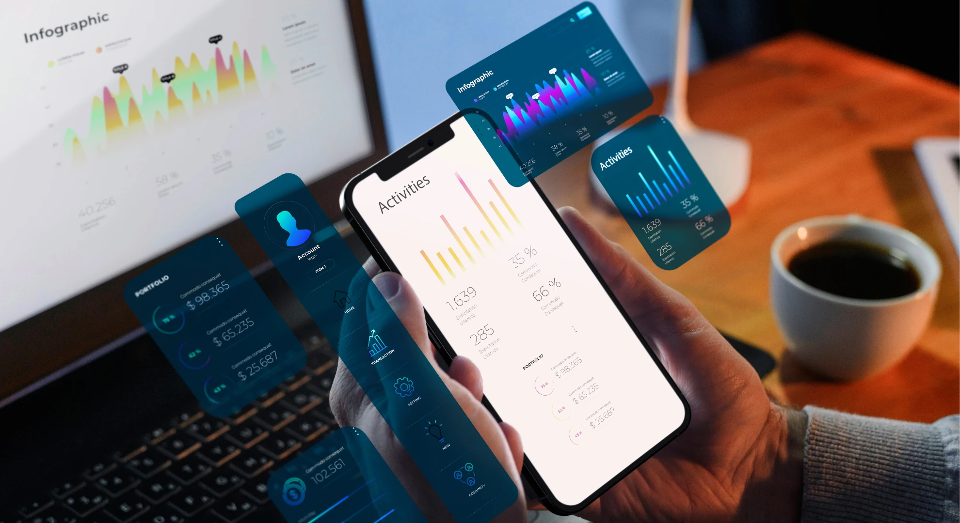Mobile app interface analytics by app development company in Bangalore
