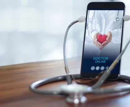 Healthcare apps concept by 5ine Web Solutions improving digital patient care