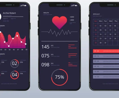 Health management mobile app developed by App Development Services in Bangalore