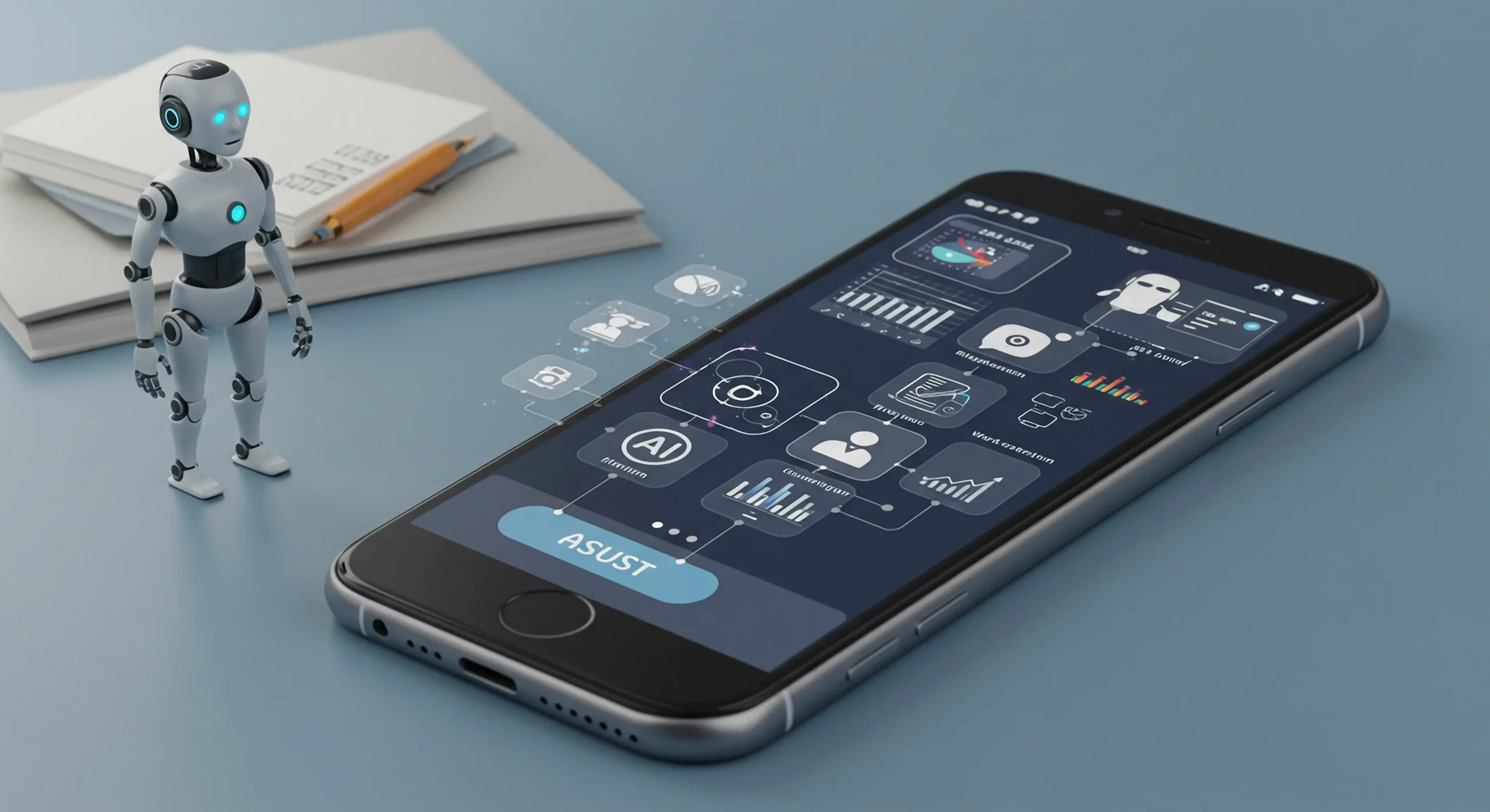 AI-powered mobile app with smart features for modern businesses